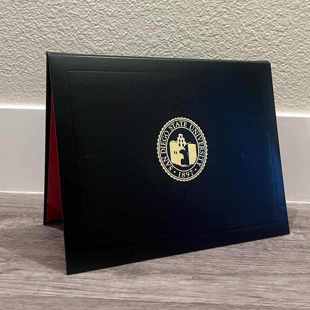 San Diego State (SDSU) diploma cover